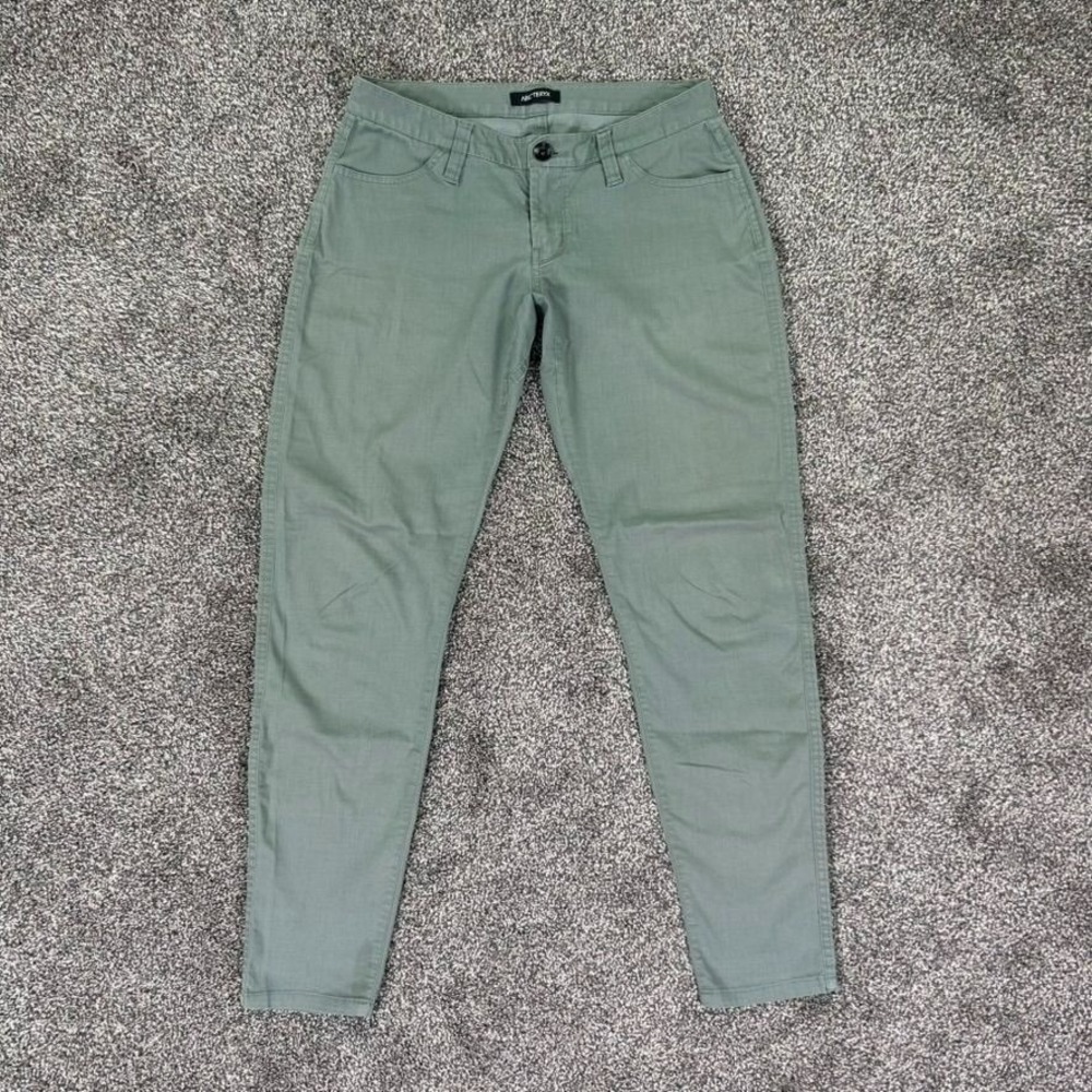 Arcteryx A2B Commuter Pants Womens 4 Slim Fit Green‎ Stretch Outdoors Hiking